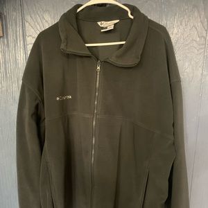 XXL Columbia full zippered fleece. Dark grey